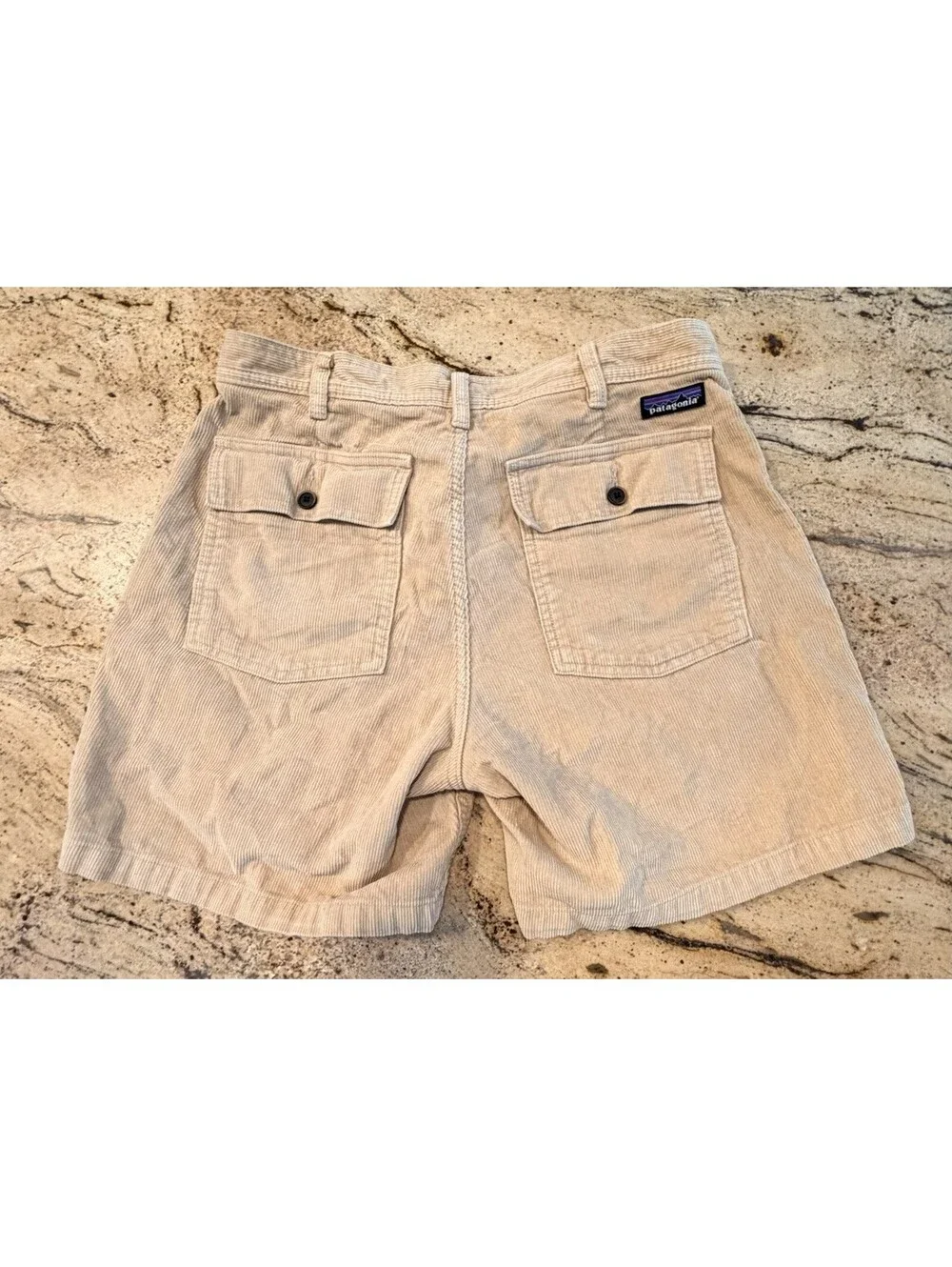 Patagonia Men's Organic Cotton Corduroy Utility Shorts Tan Style #5725 Sz 32